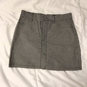 Forever 21 Black and White Gingham Skirt